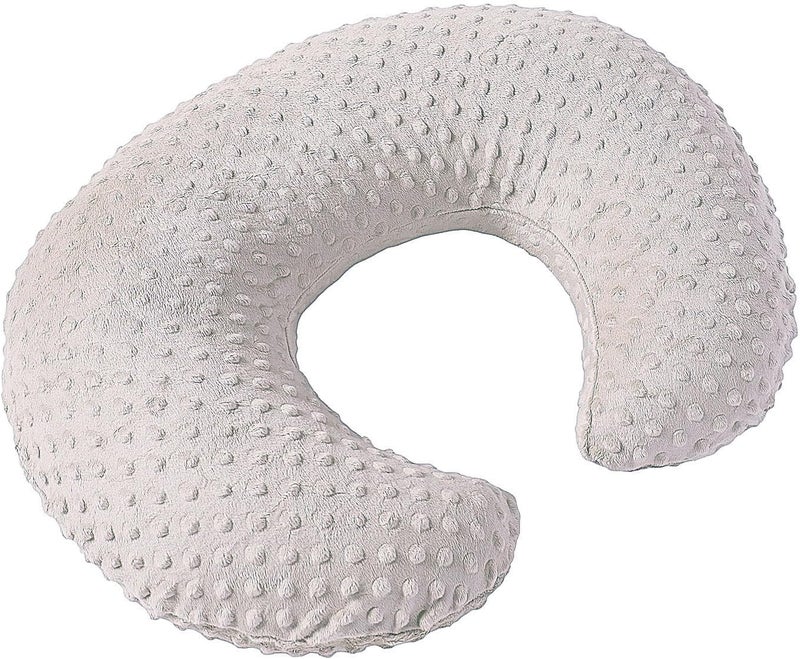 DONOMILO Dots Nursing Pillow Cover, Case Plush Breathable Breastfeeding Pillow Slipcover Fits Nursing Pillow, Super Soft Snug Positioners for Baby Boy Baby Girl (Sand) - Image 1